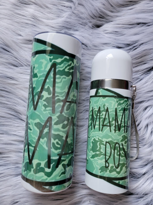 Mama & Mama's Boy Tumbler Set (Camo)