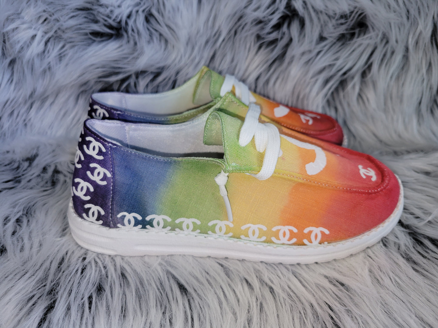 Tye-dye Shoes (Rainbow CC) women's size 7