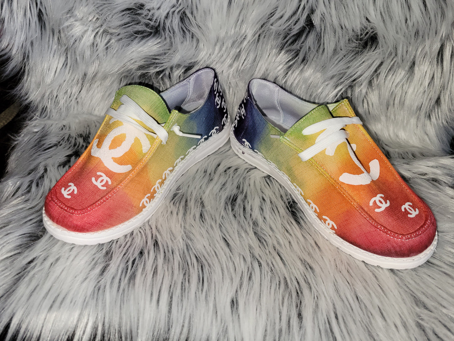 Tye-dye Shoes (Rainbow CC) women's size 7