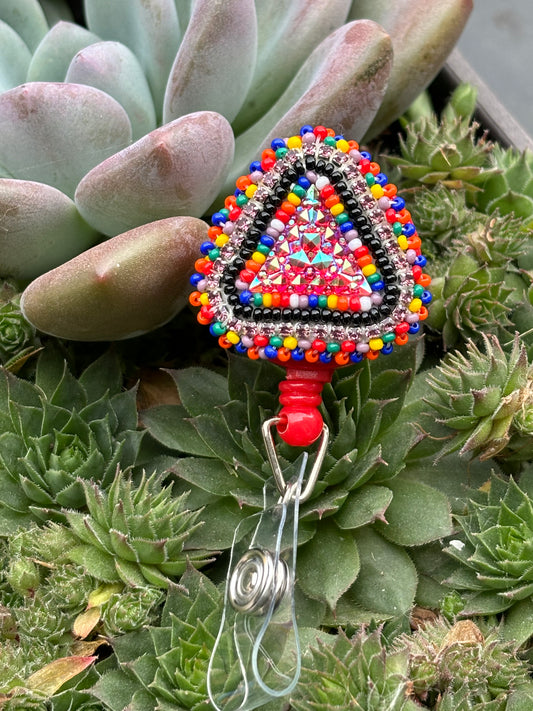 Beaded Badge Reel