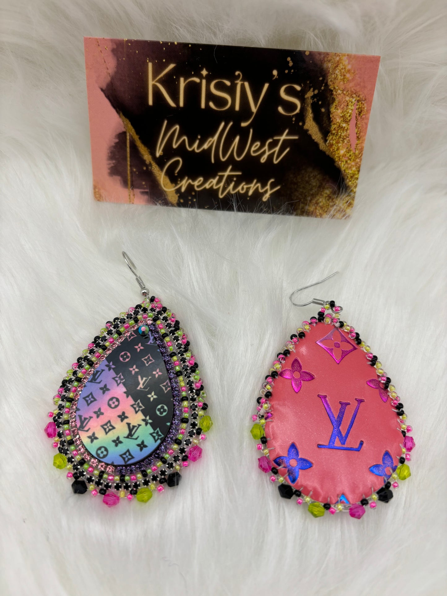 L Beaded Earrings